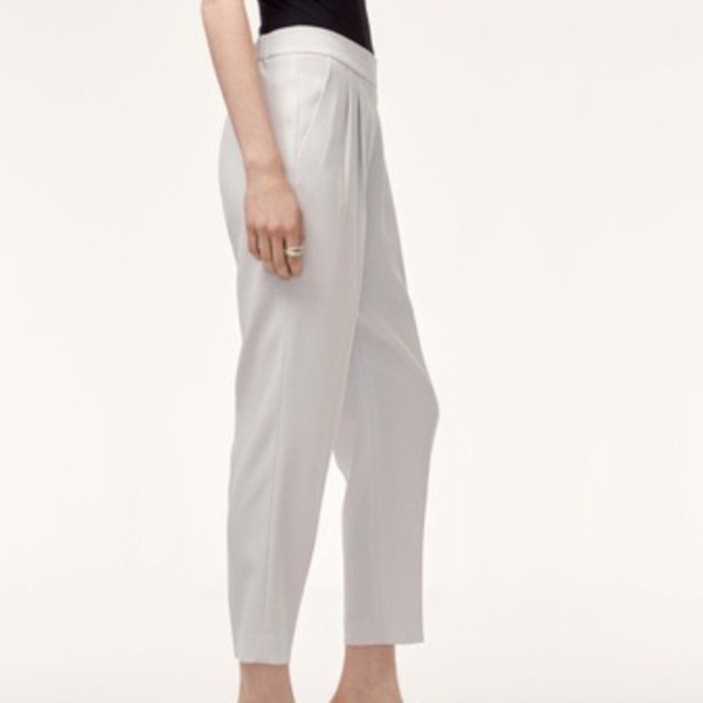 Aritzia Babaton Linen Cohen Pants 2 plein air light blue
